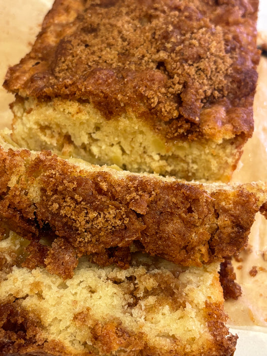 Cinnamon Swirl Apple Cake w Brown Sugar Streusel